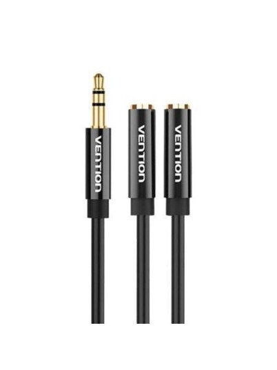 Vention Audio Splitter 3.5mm Male to 2x 3.5mm 0.3m Black