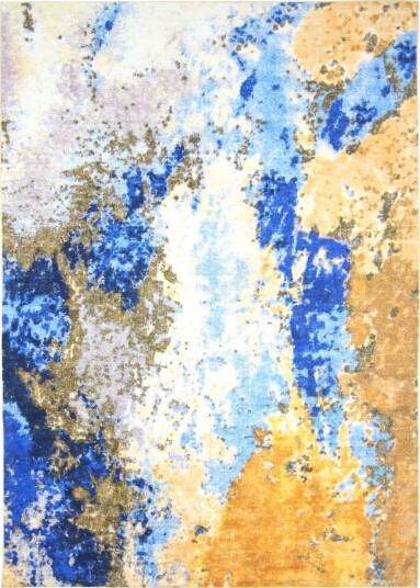 Wilton teppe Travale blå/gul/multi Størrelse: 80 x 150 cm