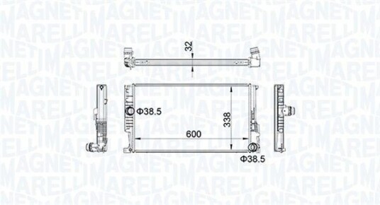 Radiator MAGNETI MARELLI 350213159600
