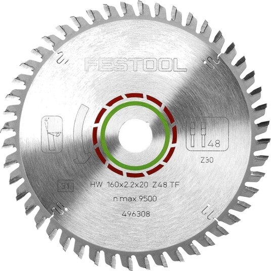 Festool 496308 Sagblad For Laminat - 160mm, 48 Tenner