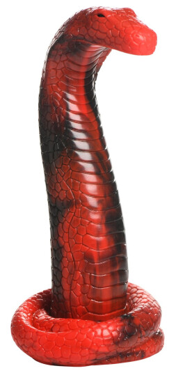 Creature Cocks King Cobra Silikondildo 21 cm - Red
