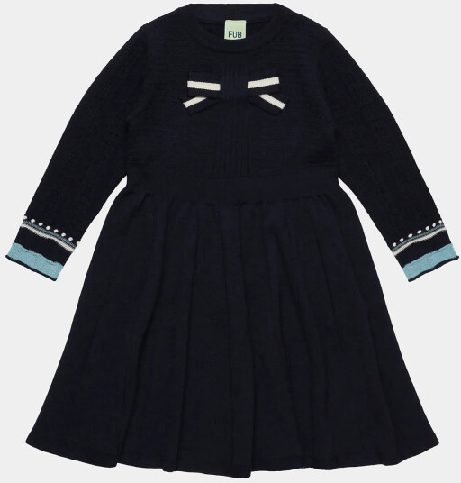FUB Bow Dress Navy 90 FUB Bow Dress Navy 90