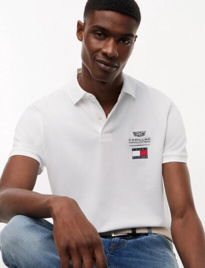 Tommy Hilfiger Th X Cf1 Logo Polo White XXL