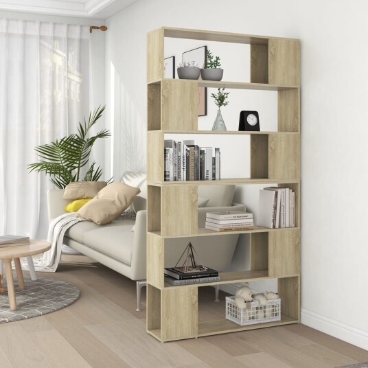 Bokhylle/romdeler 100x24x188 cm - sonoma eik Bokhylle/romdeler 100x24x188 cm - sonoma eik