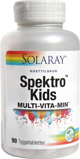 Solaray Spektro Kids Multivitamin 90 Tabletter