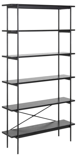 Nordform Angus hylle med 5 hyller svart. 1666260-01-2 1681711-01-0 Nordform Angus hylle med 5 hyller svart. 1666260-01-2 1681711-01-0