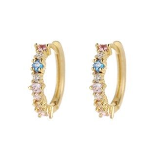 By Sophia Signature Hoops Rainbow