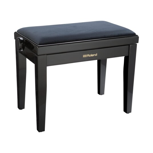 Roland Rpb-220pe Piano Bench Polished Ebony, Velour Seat Roland Rpb-220pe Piano Bench Polished Ebony, Velour Seat