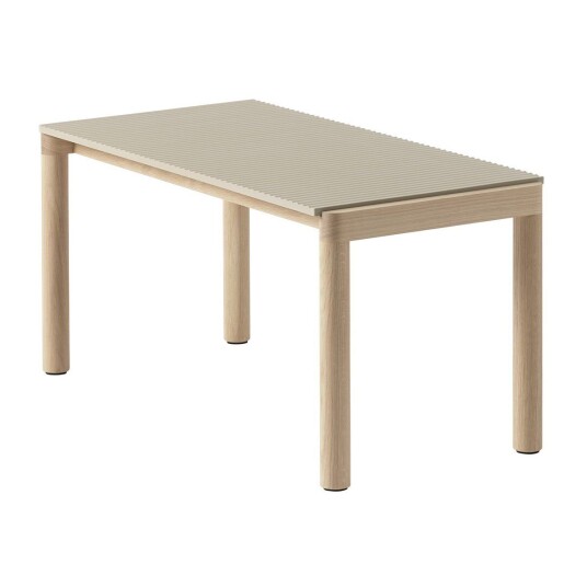 Muuto Couple 1 Wavy salongbord 40 x 84 x 40 cm Sand-oak