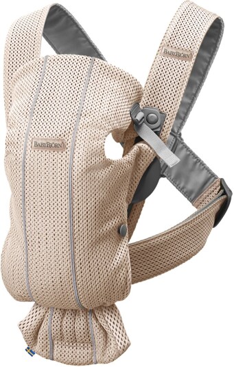 Babybjörn Bæresele Mini 3D-Mesh Perleparrosa Babybjörn Bæresele Mini 3D-Mesh Perleparrosa