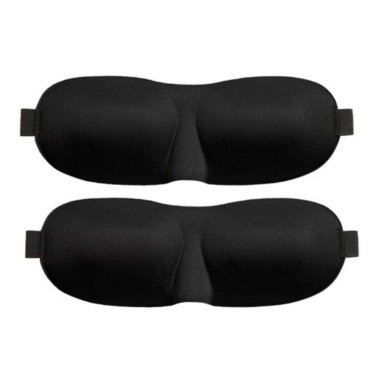 INF Sovemaske sort 3D 2 stk.