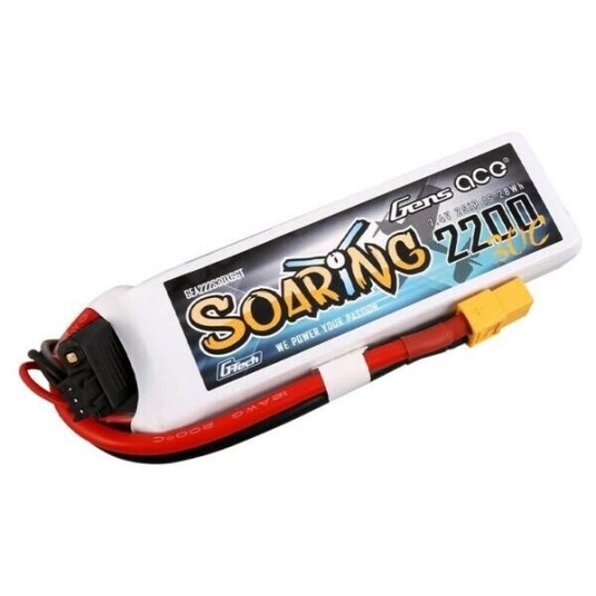 Gens Ace G-Tech Soaring 2200mAh 30C LiPo Batteri XT60 til Fjernstyrte Kjøretøy