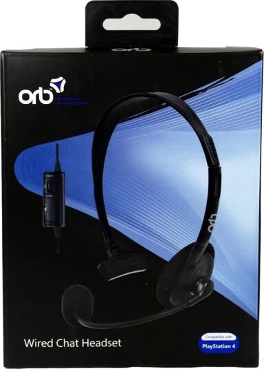 ORB Kablet Chat Headset for PS4 Svart ORB Kablet Chat Headset for PS4 Svart