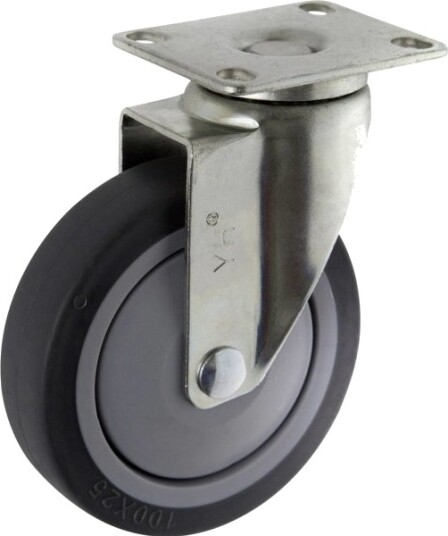 Toolcraft To-5137917, Sort, Metallisk, 65 Kg, Termoplastisk Elastomer (Tpe), 10 Cm