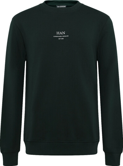 HAN Kjøbenhavn Regular Crewneck Green XL