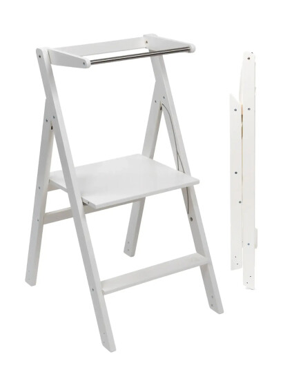 Ette Tete Foldable Helper Tower "Step"n"fold", Gray - White - ONE SIZE Ette Tete Foldable Helper Tower "Step"n"fold", Gray - White - ONE SIZE