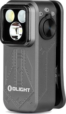 Lommelykt OLIGHT Oclip Pro   500 lm / 57 mm / Oppladbar Grå