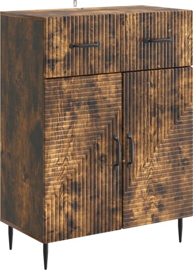 Serviesskap Røkt Eik 66 x 34,5 x 89,5 cm Konstruert tre Serviesskap Røkt Eik 66 x 34,5 x 89,5 cm Konstruert tre