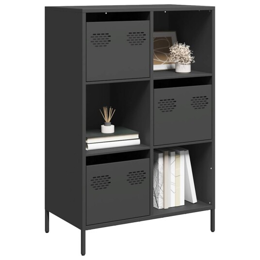 Highboard svart 68x39x103,5 cm stål 8721102931635