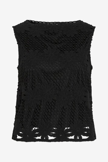Vila Topp viCanisa Boatneck S/L Svart