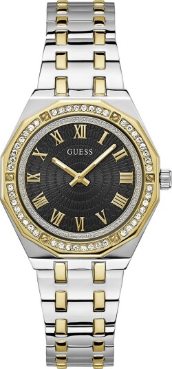 Guess Desire dameklokke med flerfarget stållenke