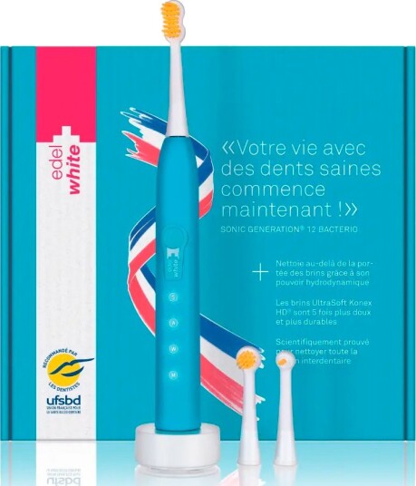 Edel+White El-tannbørste Sonic Generation 12® UFSBD Bacterio Edel+White El-tannbørste Sonic Generation 12® UFSBD Bacterio