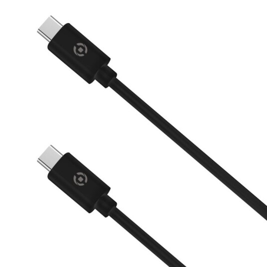 Celly USB-C 60W Strømkabel 3 m - Svart Celly USB-C 60W Strømkabel 3 m - Svart