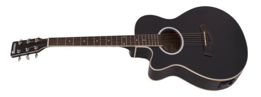 Dimavery Aw-400 Westerngitar Lh, Svart Lefthand Dimavery Aw-400 Westerngitar Lh, Svart Lefthand