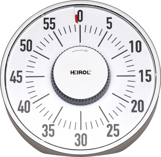 Heirol Heirol stor magnetisk timer Hvit rustfritt stål Heirol Heirol stor magnetisk timer Hvit rustfritt stål