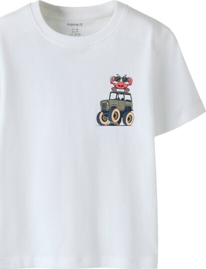 Name It T skjorte NmmVelix Bright White/Krabbe Name It 1½ år (86) T skjorte Hvit