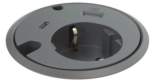 FORMING FUNCTION Powerdot - Strøm - USB - USB-C 2 x Gjennomføringer Sort FORMING FUNCTION Powerdot - Strøm - USB - USB-C 2 x Gjennomføringer Sort