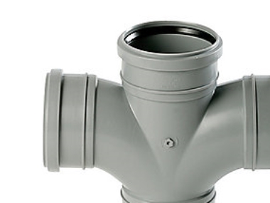 Uponor Htp Dobb Grenrør 88 Grader 110mm Grå
