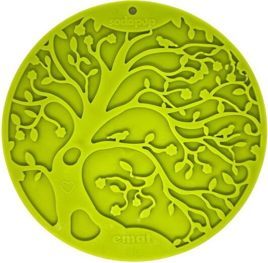 Sodapup Slikkematte Med Sugeplugg Tree Of Life Green 20 cm