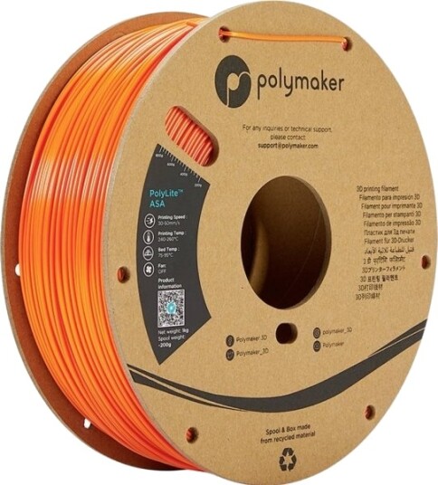 Polymaker ASA Filament 1.75 mm 1000 g Oransje PF01007