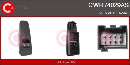 Bryter, vindusheis CASCO CWR74029AS