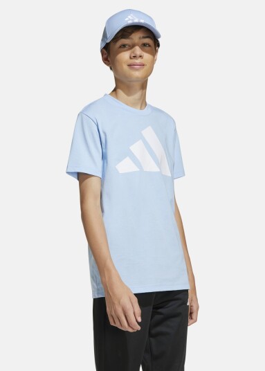 Adidas J Bl Tee 160 Globlu/White 140 T Shirts Adidas J Bl Tee 160 Globlu/White 140 T Shirts