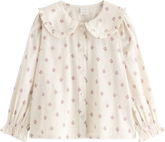 Lindex Blouse With Collar - Cream - 122