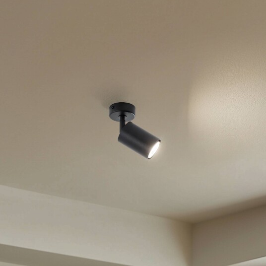 Downlight Zoom 1 lyskilde svart Zoom SIGMA dimbar Sort Stue / spisestue Metall