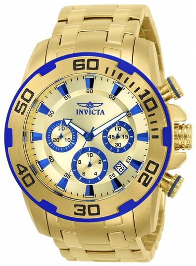 Invicta Herreklokke 22320 Pro Diver Gull/Gulltonet stål Ø50 mm Invicta Herreklokke 22320 Pro Diver Gull/Gulltonet stål Ø50 mm