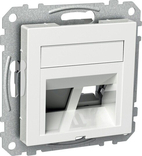 Schneider Electric Sentrumplate Exxact Vinklet Hvit