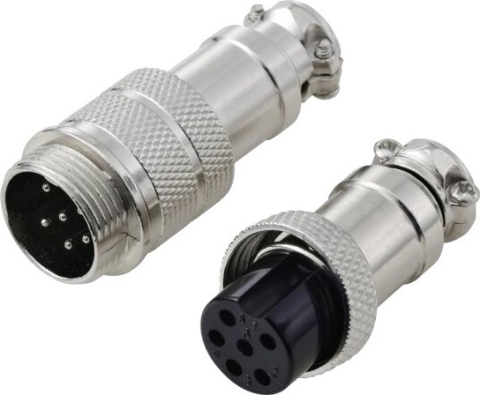 Tru Components Rundstiftkontakt Kontakt Innfatning Samlet Poltall 6 Serie Gx16 2 Stk