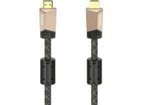 Hama - HDMI-kabel med Ethernet - HDMI hann til HDMI hann - 3 m - skjermet - bronsekaffe - 4K-støtte
