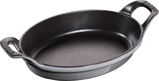 Staub oval ovnsform støpejern 21 cm Grafittgrå