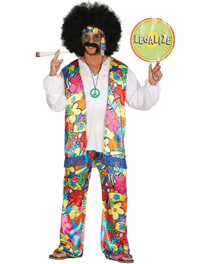 Hippie Herrekostyme 3 Deler Hippie Herrekostyme 3 Deler