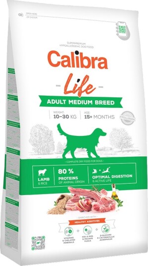 Calibra Tørrfôr til Hund Life Adult Medium Breed med Lam 12 kg Calibra Tørrfôr til Hund Life Adult Medium Breed med Lam 12 kg
