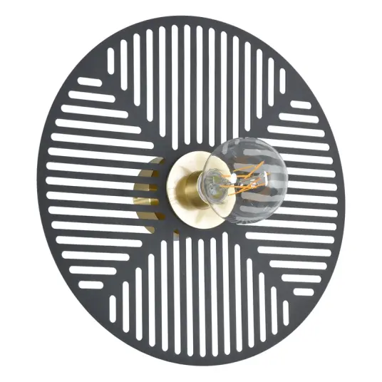 MARKET SET   Waterlily vegglampe svart