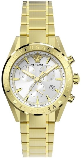 Versace Herreklokke VEHB00719 V Chrono Gullfarget/Gulltonet stål Versace Herreklokke VEHB00719 V Chrono Gullfarget/Gulltonet stål