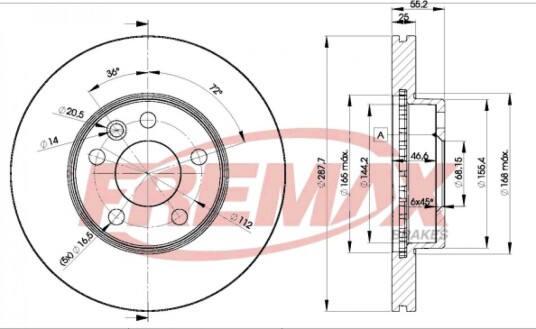 Bremseskive FREMAX BD-1093