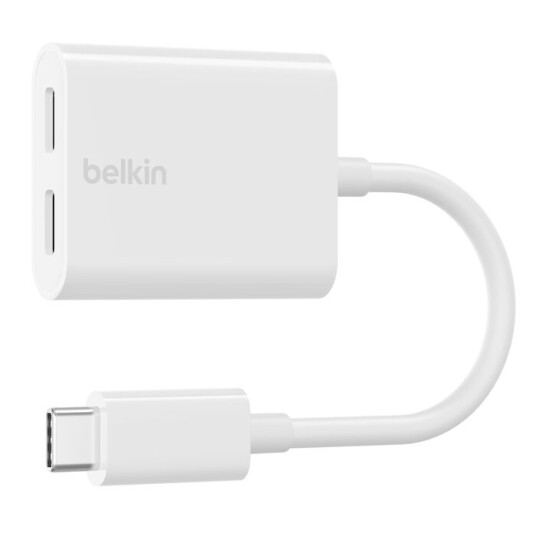 Belkin USB-C Lyd- og Ladeadapter 60W Hvit