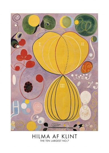 Plakat Hilma Af Klint De Ti Største Nr.7 Plakat Hilma Af Klint De Ti Største Nr.7